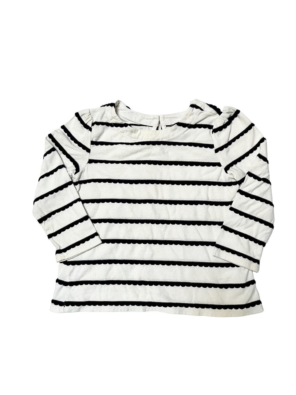 Gap Scalloped Stripe Shirt Size 24m
